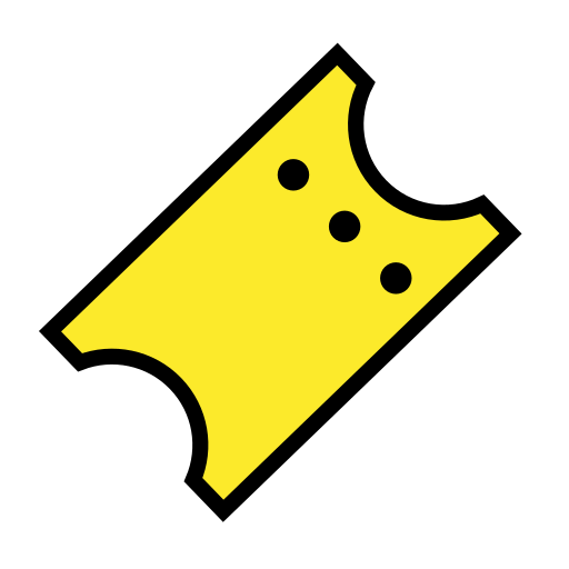 Ticket as drawn by OpenMoji in 17.0