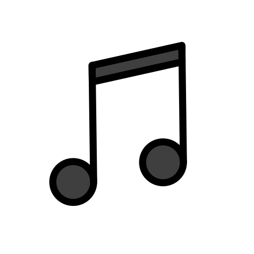 Musical Note as drawn by OpenMoji in 17.0