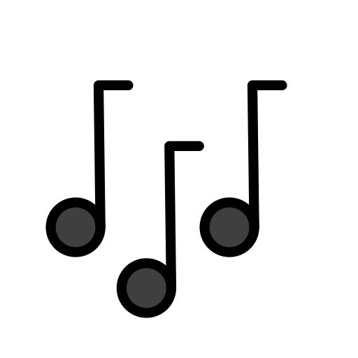 Musical Notes as drawn by OpenMoji in 17.0