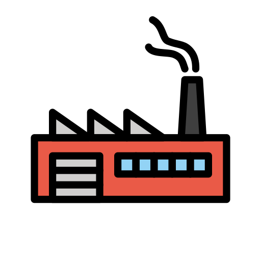 Factory as drawn by OpenMoji in 17.0