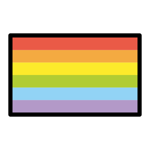 Rainbow Flag as drawn by OpenMoji in 17.0