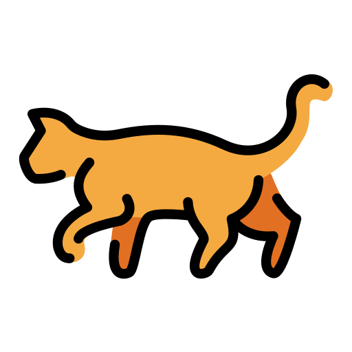 Cat as drawn by OpenMoji in 17.0