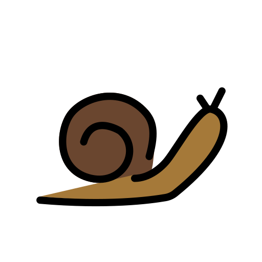 Snail as drawn by OpenMoji in 17.0