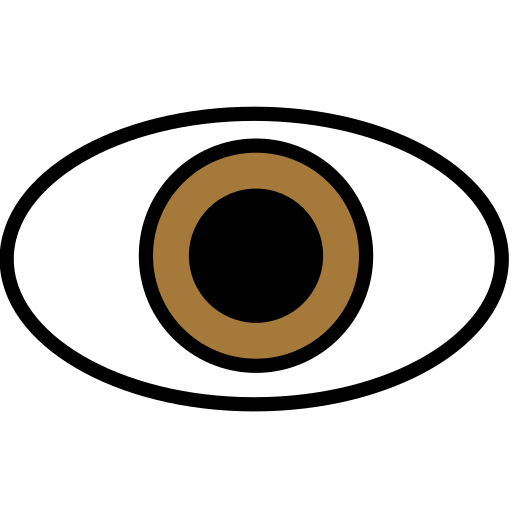 Eye as drawn by OpenMoji in 17.0