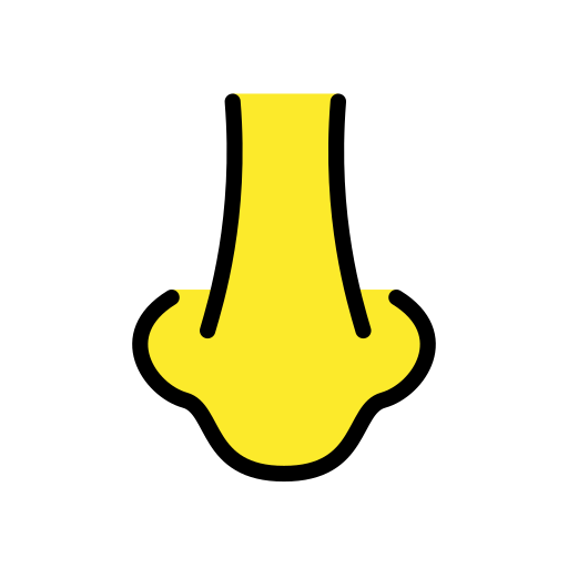 Nose as drawn by OpenMoji in 17.0