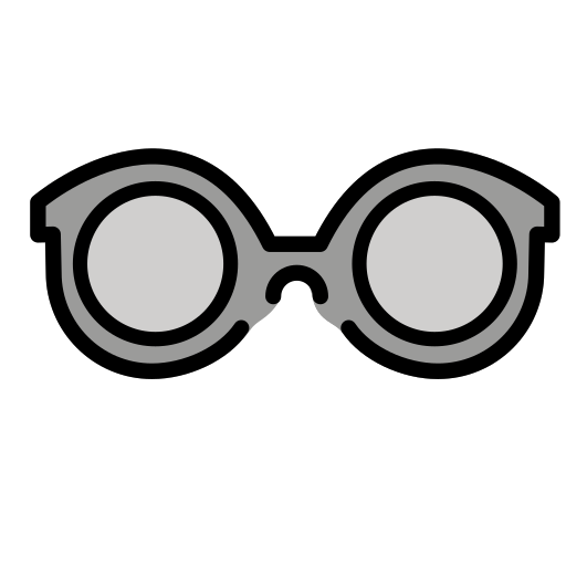 Glasses as drawn by OpenMoji in 17.0