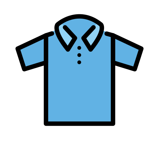 티셔츠 as drawn by OpenMoji in 17.0