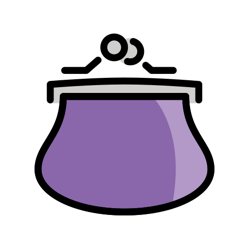 Purse as drawn by OpenMoji in 17.0