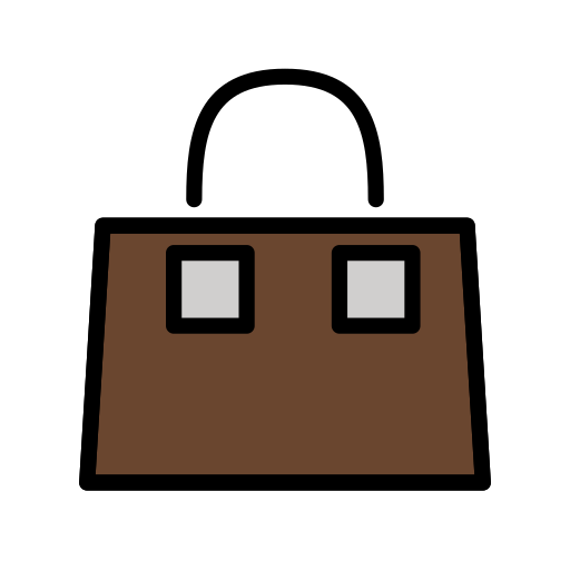 Handbag as drawn by OpenMoji in 17.0