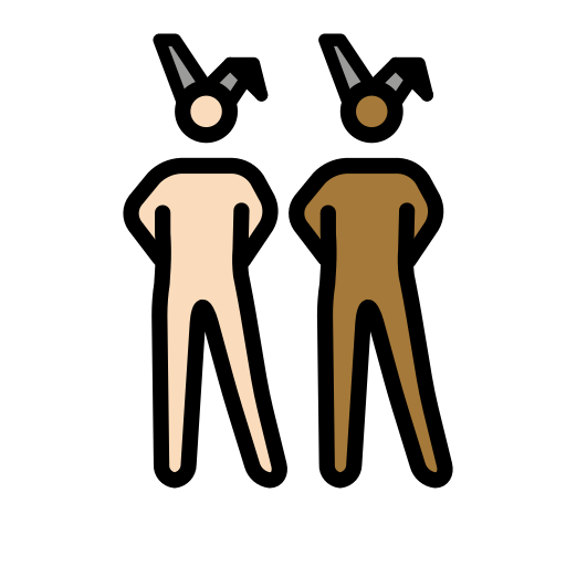 Men with Bunny Ears: Light Skin Tone, Medium-Dark Skin Tone, the design in this release