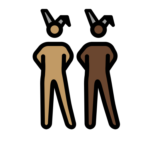 Men with Bunny Ears: Medium Skin Tone, Dark Skin Tone, the design in this release