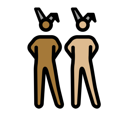 Men with Bunny Ears: Medium-Dark Skin Tone, Medium-Light Skin Tone, the design in this release