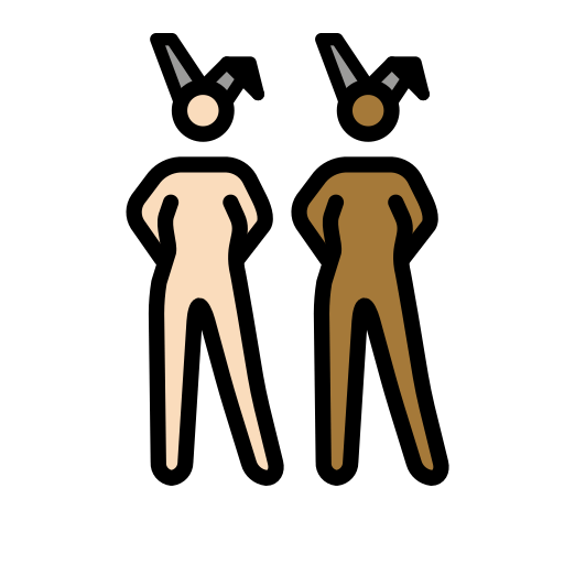 Women with Bunny Ears: Light Skin Tone, Medium-Dark Skin Tone, the design in this release
