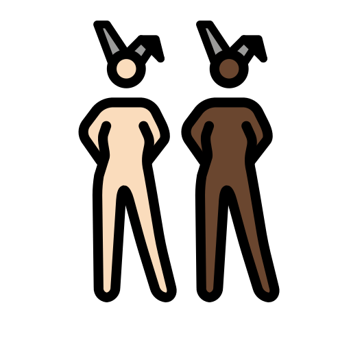 Women with Bunny Ears: Light Skin Tone, Dark Skin Tone, the design in this release