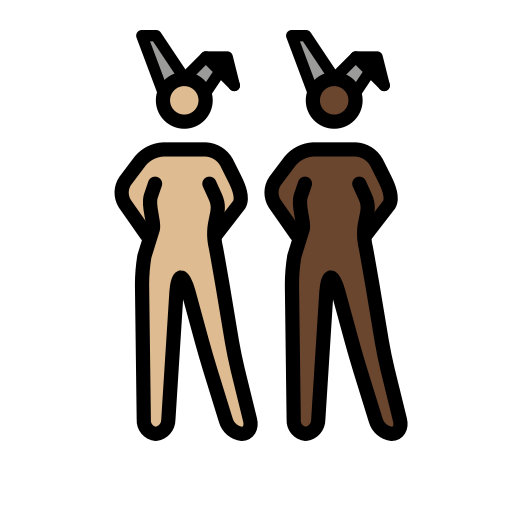 Women with Bunny Ears: Medium-Light Skin Tone, Dark Skin Tone, the design in this release