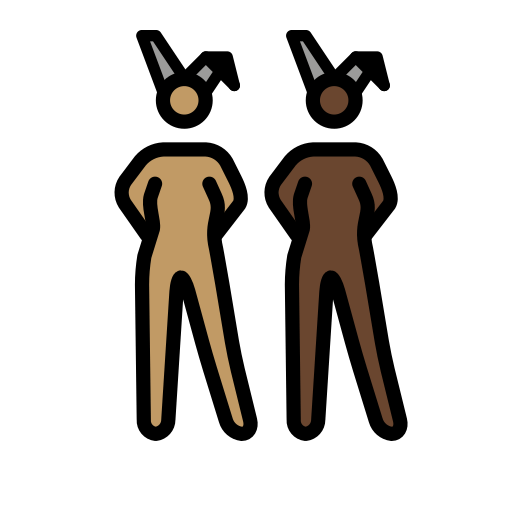 Women with Bunny Ears: Medium Skin Tone, Dark Skin Tone, the design in this release