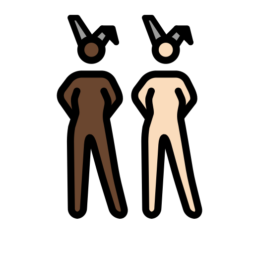 Women with Bunny Ears: Dark Skin Tone, Light Skin Tone, the design in this release