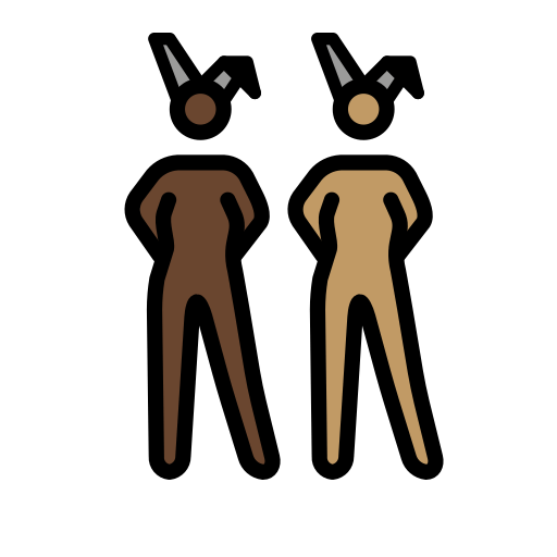 Women with Bunny Ears: Dark Skin Tone, Medium Skin Tone, the design in this release