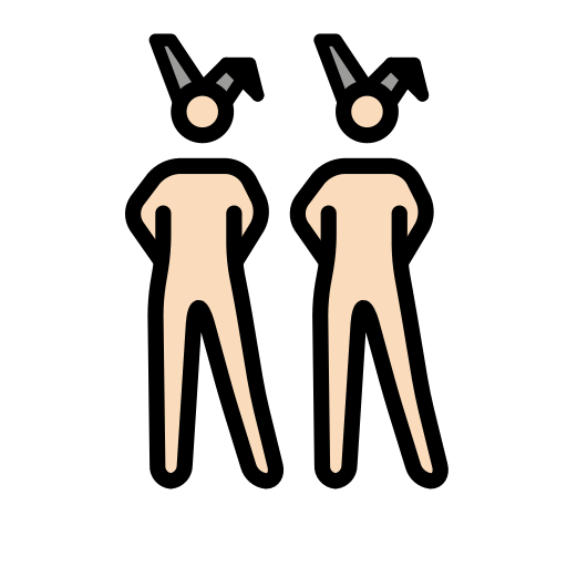 People with Bunny Ears: Light Skin Tone, the design in this release