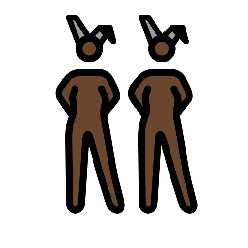 Women with Bunny Ears: Dark Skin Tone, the design in this release