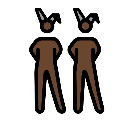 People with Bunny Ears: Dark Skin Tone, the design in this release