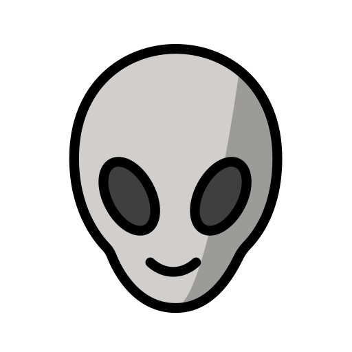 エイリアン as drawn by OpenMoji in 17.0