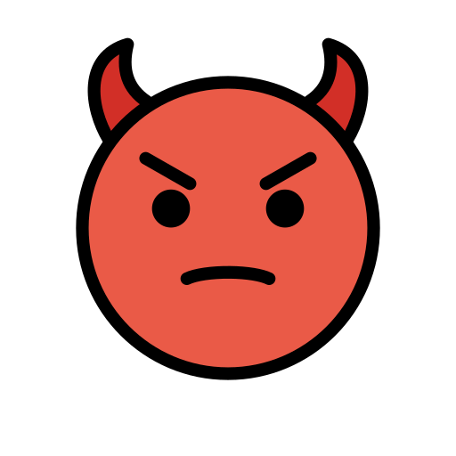 Angry Face with Horns, the design in this release