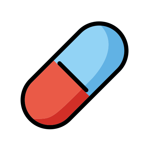 Pill as drawn by OpenMoji in 17.0