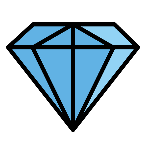 Gem Stone as drawn by OpenMoji in 17.0