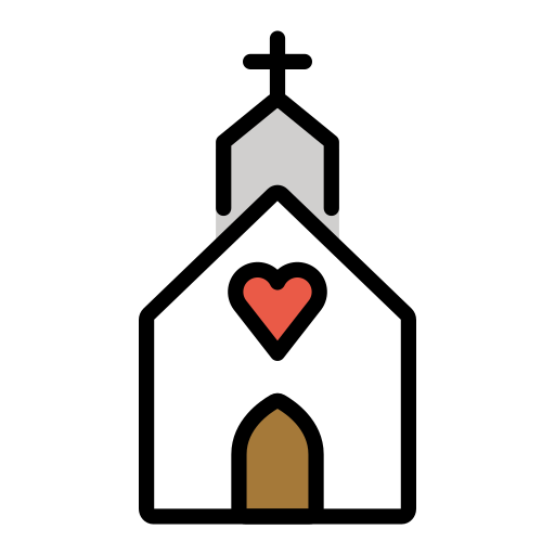 كنيسة زفاف as drawn by OpenMoji in 17.0