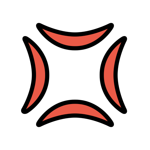 Anger Symbol as drawn by OpenMoji in 17.0