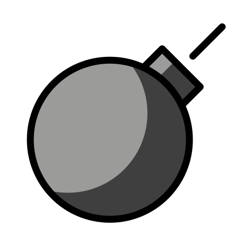 Bomb as drawn by OpenMoji in 17.0