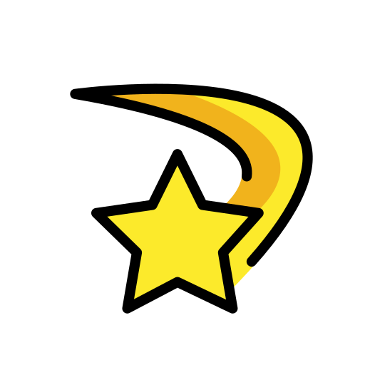 Dizzy as drawn by OpenMoji in 17.0