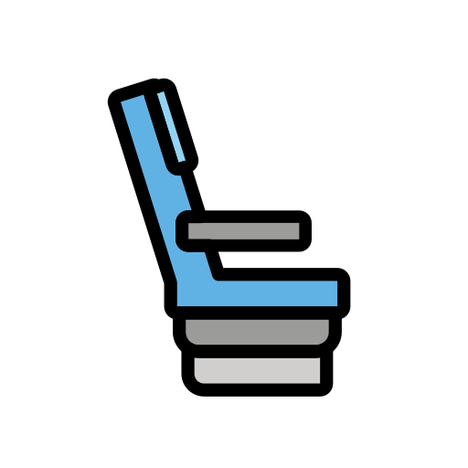 Seat as drawn by OpenMoji in 17.0