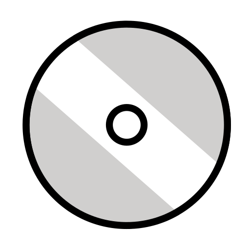 CD as drawn by OpenMoji in 17.0