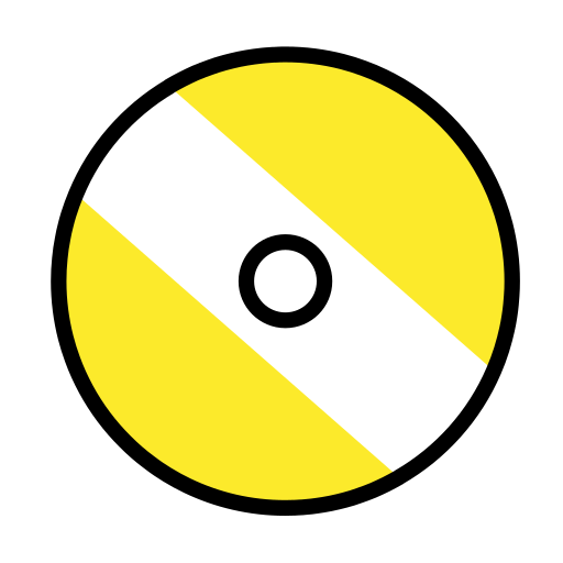 Dvd as drawn by OpenMoji in 17.0