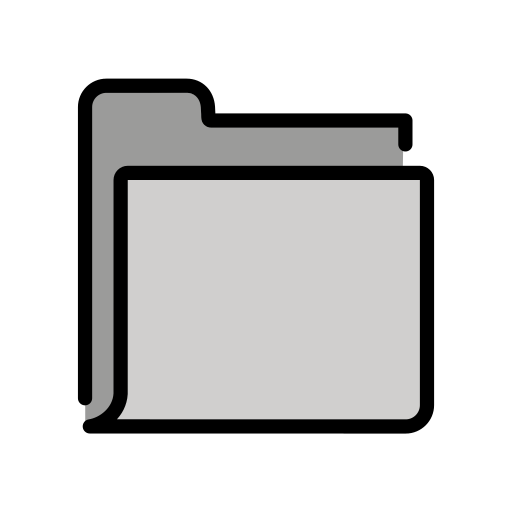 File Folder as drawn by OpenMoji in 17.0