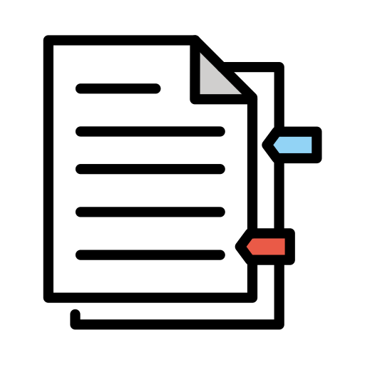 Bookmark Tabs as drawn by OpenMoji in 17.0