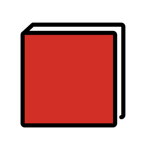 Closed Book as drawn by OpenMoji in 17.0