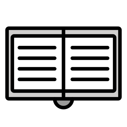 Open Book as drawn by OpenMoji in 17.0