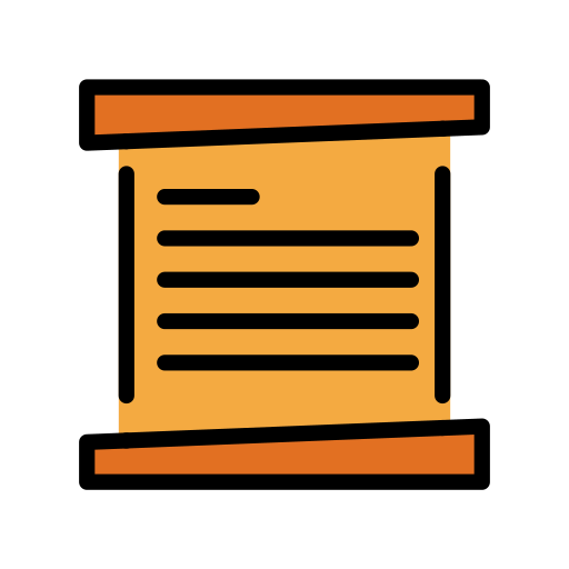 ورقة ملفوفة as drawn by OpenMoji in 17.0
