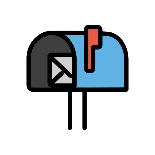 표지가 올라간 열린 우편함 as drawn by OpenMoji in 17.0