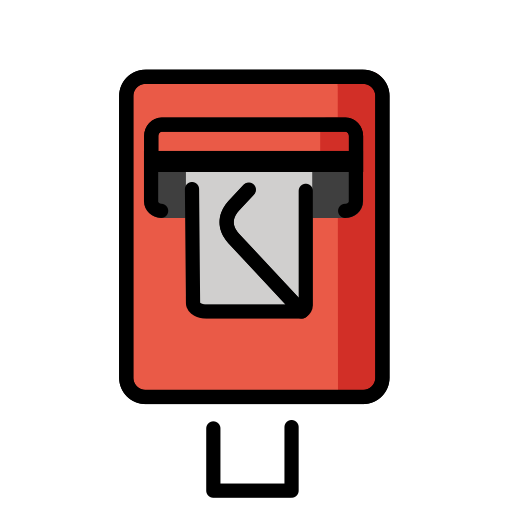 Postbox as drawn by OpenMoji in 17.0