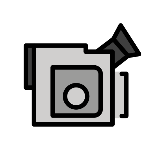 Video Camera as drawn by OpenMoji in 17.0