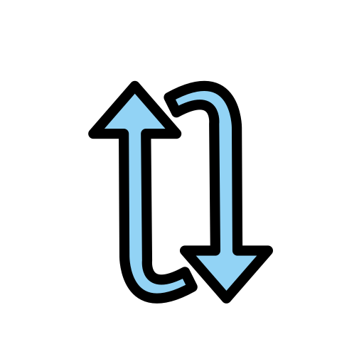 Clockwise Vertical Arrows as drawn by OpenMoji in 17.0