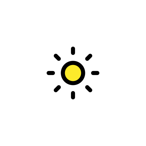 Dim Button as drawn by OpenMoji in 17.0