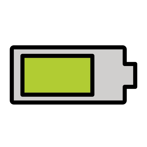 Battery as drawn by OpenMoji in 17.0