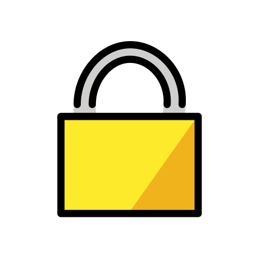 Locked as drawn by OpenMoji in 17.0