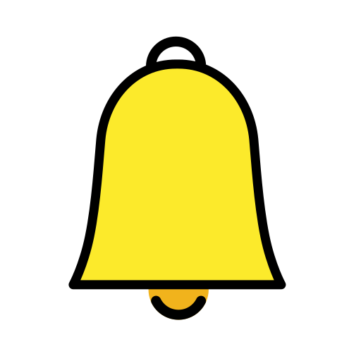 Bell as drawn by OpenMoji in 17.0