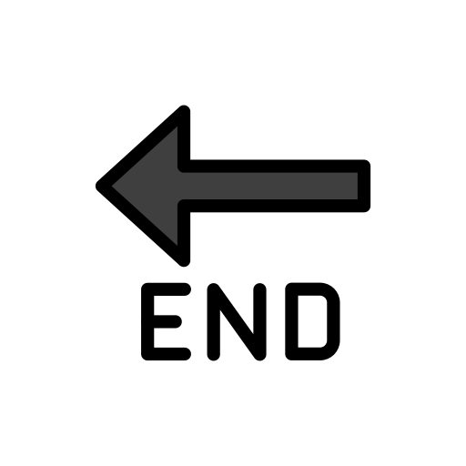 END Arrow as drawn by OpenMoji in 17.0